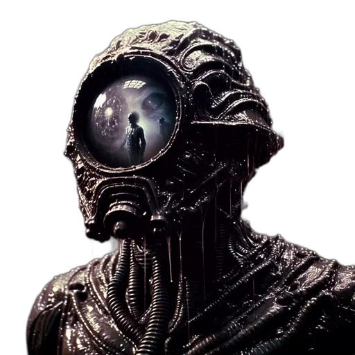 mask, creature, face, robot transparent PNG cut-out