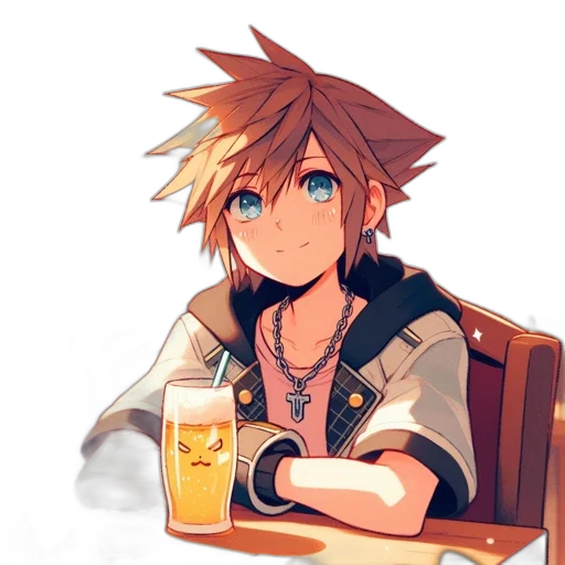 food, face, pixel art, anime transparent PNG cut-out