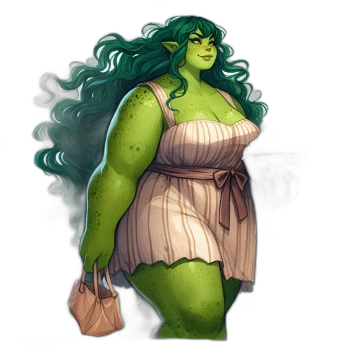 dress, creature, concept art, fantasy art transparent PNG cut-out