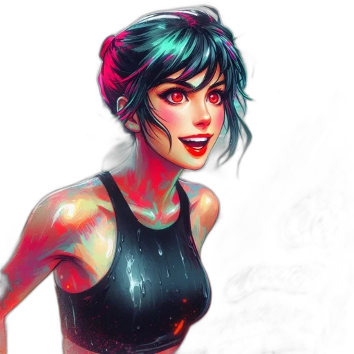 dress, concept art, comic book art, fantasy art transparent PNG cut-out