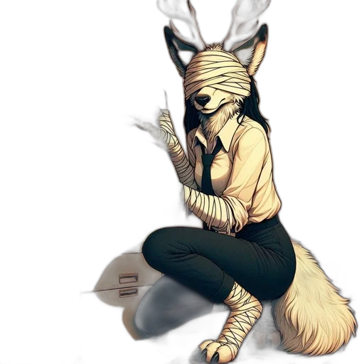 staff, mask, animal, creature transparent PNG cut-out