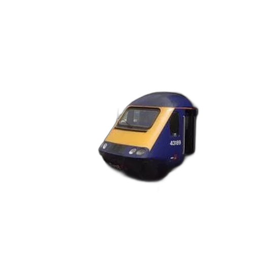 blue, yellow, train, passing transparent PNG cut-out