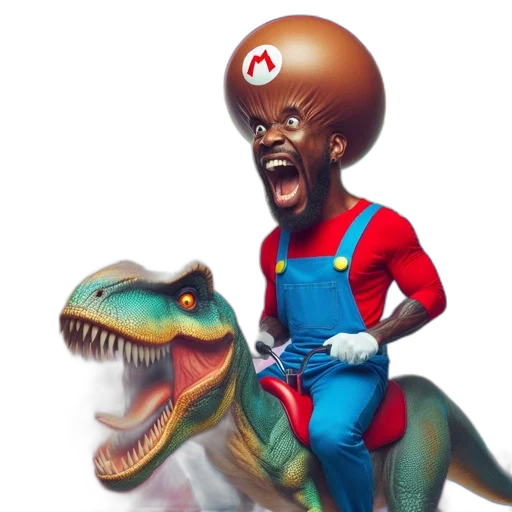 creature, concept art, comic book art, mario transparent PNG cut-out