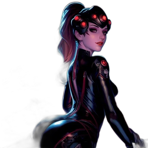 concept art, comic book art, fantasy art, cyberpunk transparent PNG cut-out