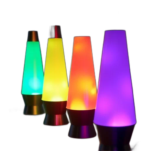 3d render, neon lights, collection, colorful transparent PNG cut-out