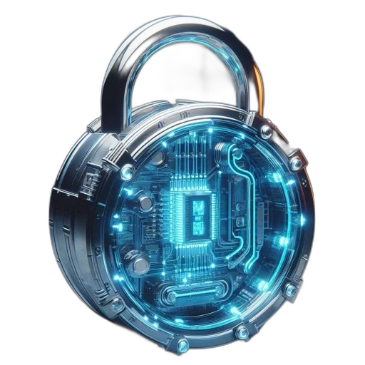 robot, jewelry, cyberpunk, 3d render transparent PNG cut-out