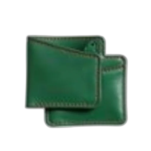 green, earth tones, leather, coin transparent PNG cut-out
