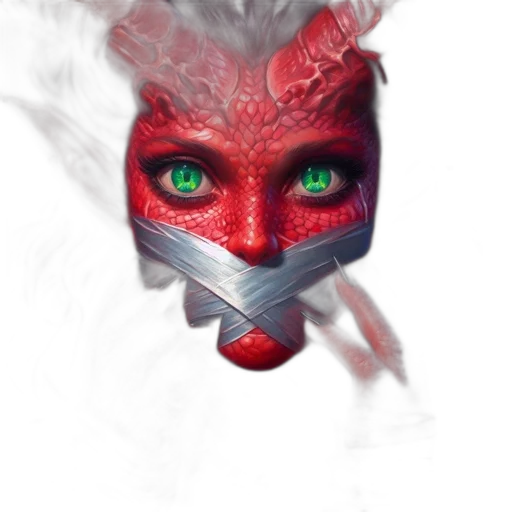 mask, face, dragon, creature transparent PNG cut-out