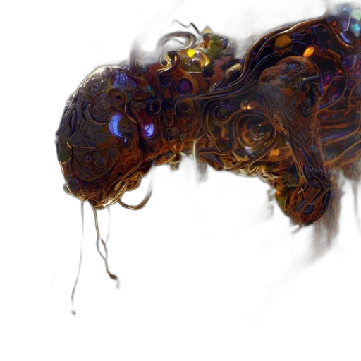 creature, hair, robot, dragon transparent PNG cut-out
