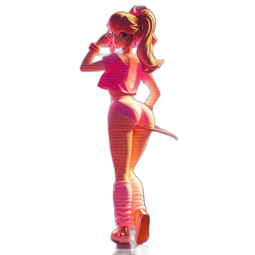 dress, 3d render, vaporwave, concept art transparent PNG cut-out