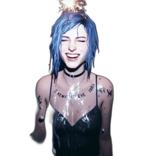 staff, dress, jewelry, cyberpunk transparent PNG cut-out