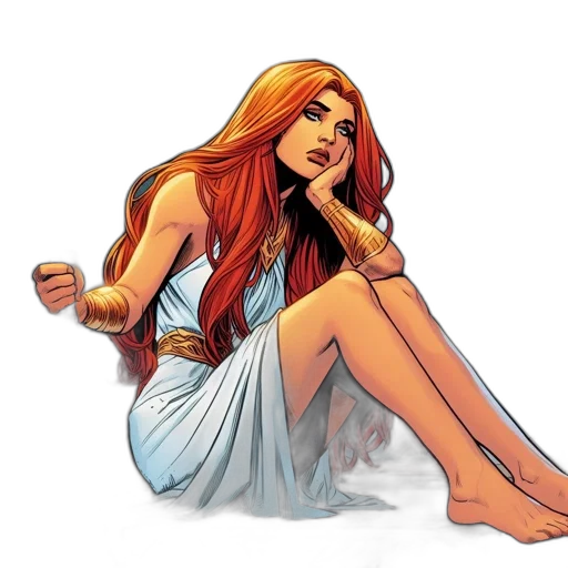 comic book art, concept art, fantasy art, cartoon transparent PNG cut-out