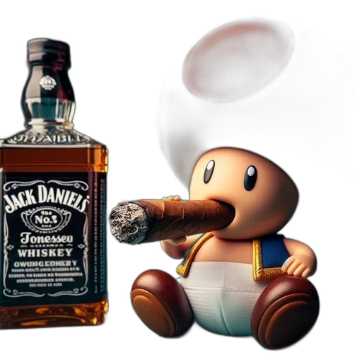 bottle, weapon, food, 3d render transparent PNG cut-out