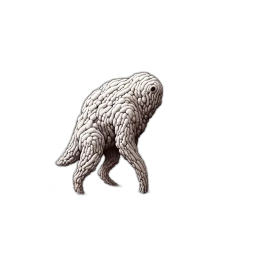 creature, animal, hair, dragon transparent PNG cut-out