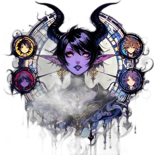 staff, dragon, mask, fantasy art transparent PNG cut-out