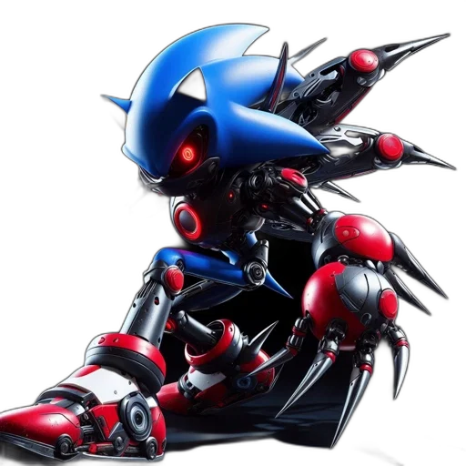 robot, weapon, concept art, 3d render transparent PNG cut-out