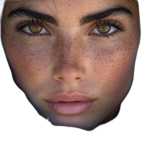 face, mask, hat, jewelry transparent PNG cut-out