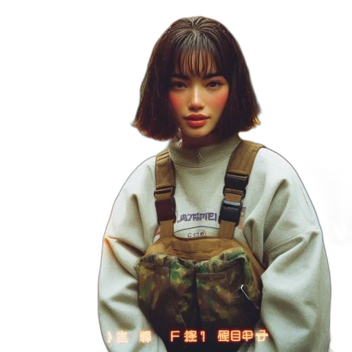 jacket, robot, face, weapon transparent PNG cut-out