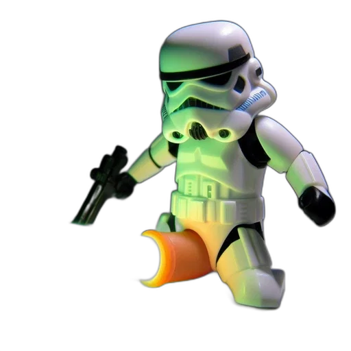 weapon, robot, staff, 3d render transparent PNG cut-out