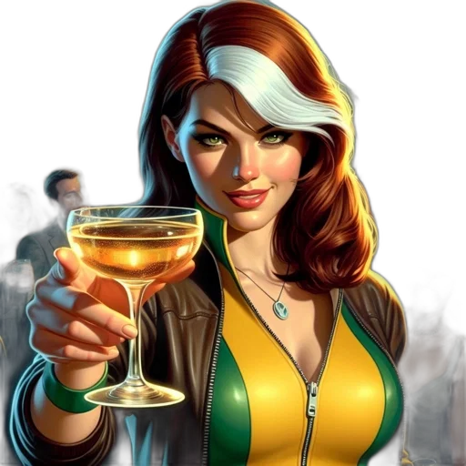 comic book art, concept art, fantasy art, photorealistic transparent PNG cut-out
