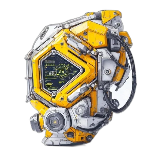 robot, weapon, jewelry, mask transparent PNG cut-out