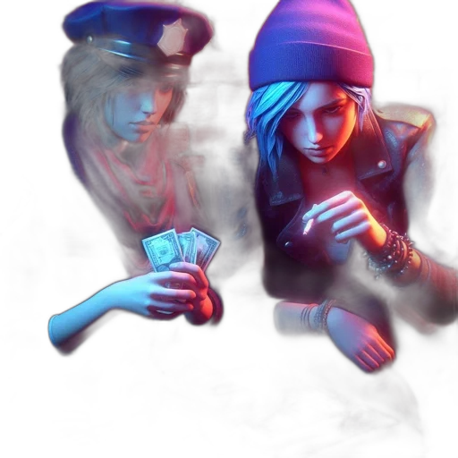 weapon, hat, jacket, staff transparent PNG cut-out