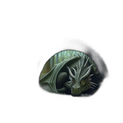dragon, creature, mask, animal transparent PNG cut-out