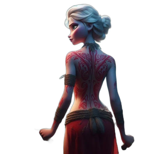 dress, staff, concept art, fantasy art transparent PNG cut-out