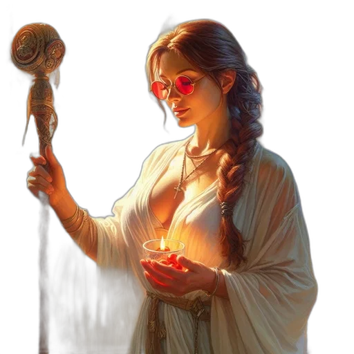 staff, jewelry, sword, fantasy art transparent PNG cut-out