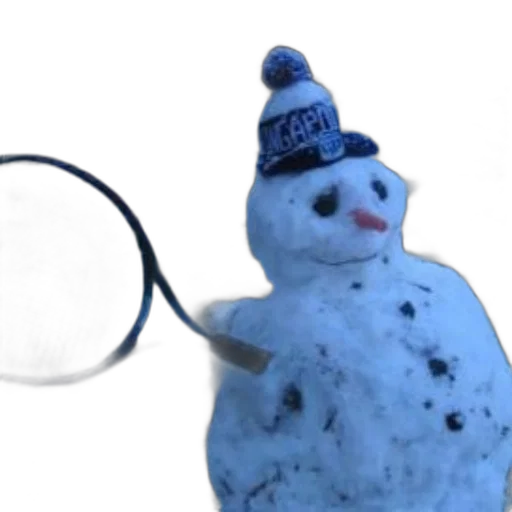 hat, staff, snow, snowman transparent PNG cut-out
