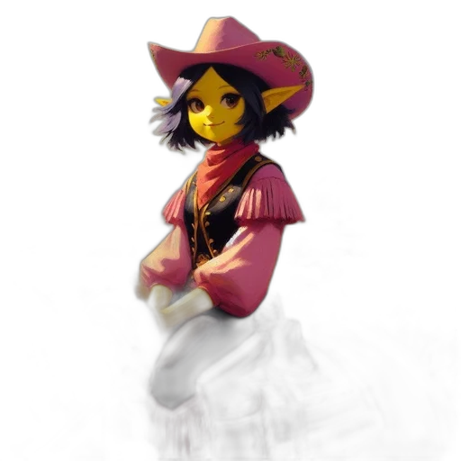 hat, dress, staff, mask transparent PNG cut-out