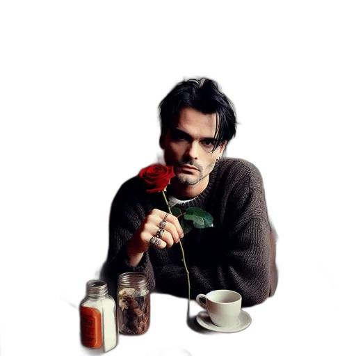 bottle, food, staff, face transparent PNG cut-out