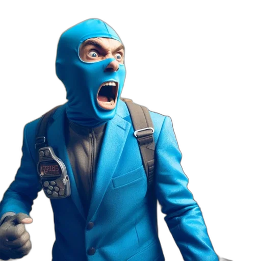 mask, jacket, face, concept art transparent PNG cut-out