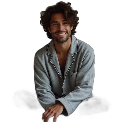 jacket, hair, staff, face transparent PNG cut-out