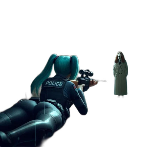 robot, weapon, creature, jacket transparent PNG cut-out