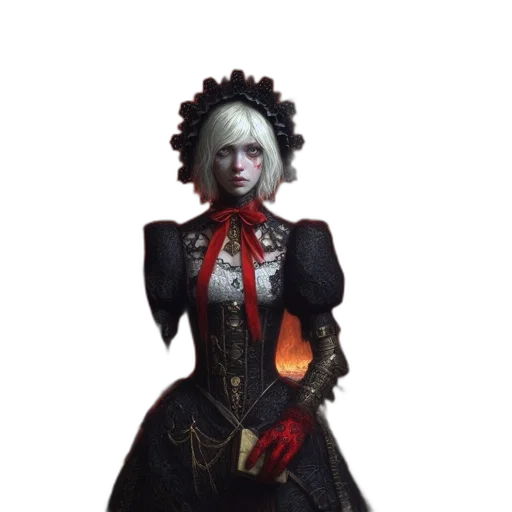 dress, staff, face, mask transparent PNG cut-out