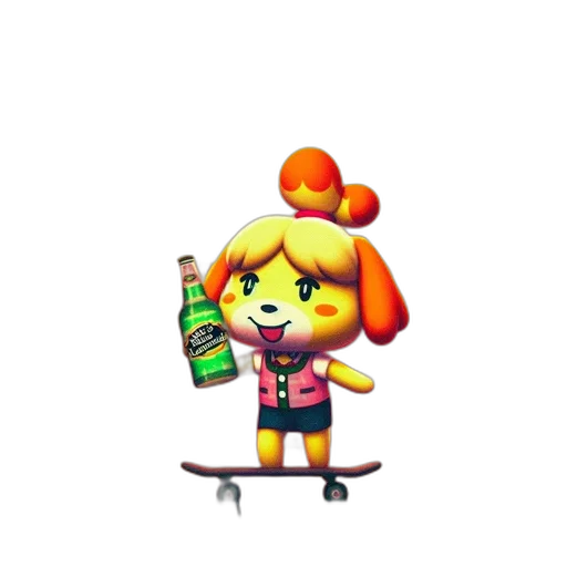 bottle, staff, dress, jacket transparent PNG cut-out