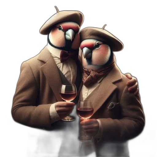 mask, hat, jacket, staff transparent PNG cut-out
