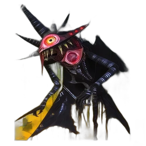 mask, dragon, creature, staff transparent PNG cut-out