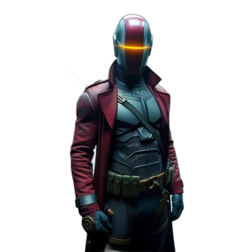 jacket, mask, robot, face transparent PNG cut-out
