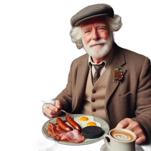 food, hat, photorealistic, elderly transparent PNG cut-out