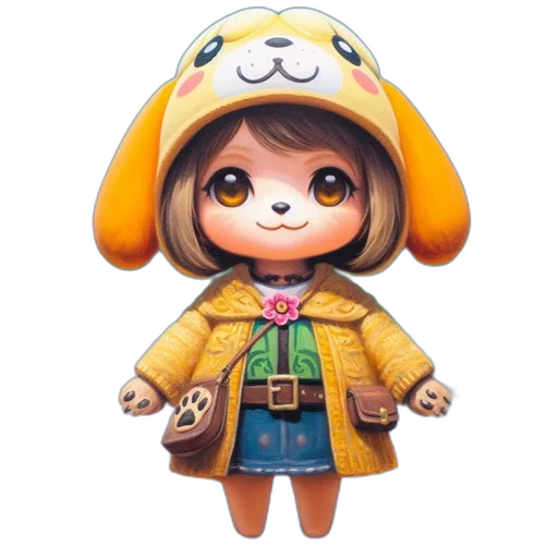 jacket, staff, animal, concept art transparent PNG cut-out