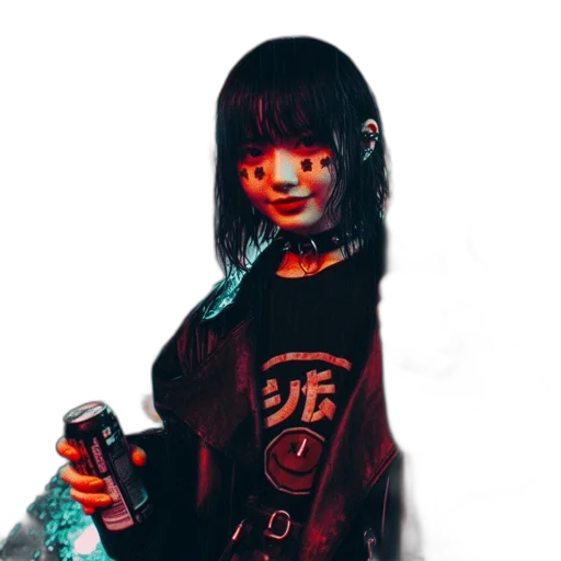 robot, bottle, jacket, face transparent PNG cut-out