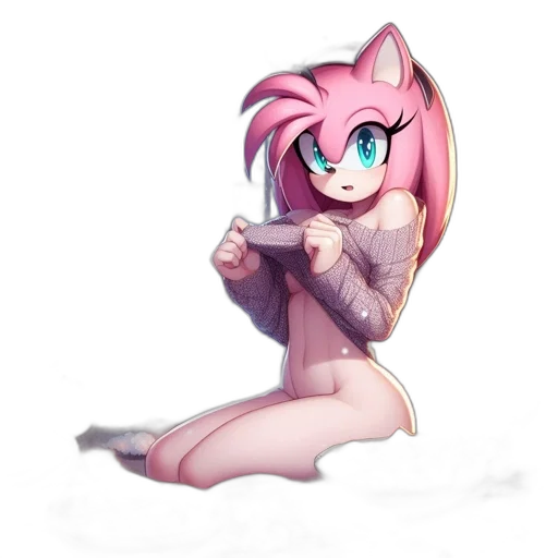 jacket, dress, staff, creature transparent PNG cut-out