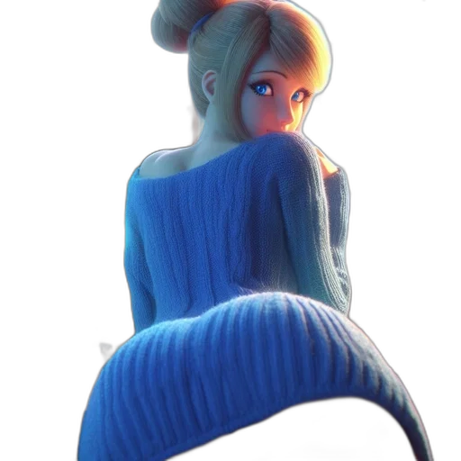 dress, creature, hat, hair transparent PNG cut-out