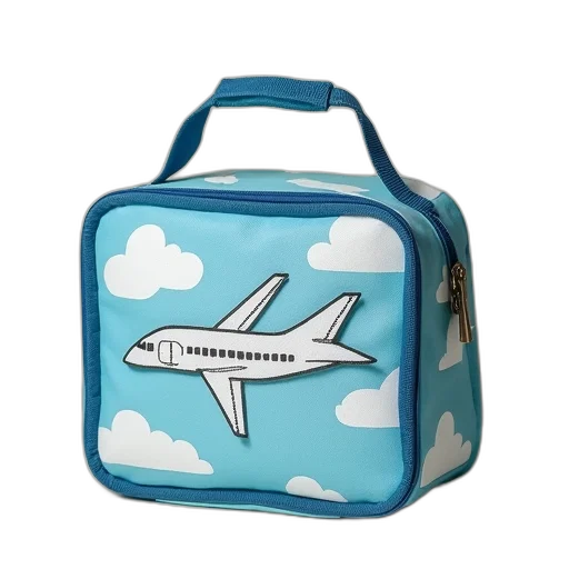 lunch, bag, airplane, motif transparent PNG cut-out