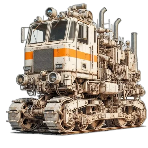 robot, weapon, car, 3d render transparent PNG cut-out