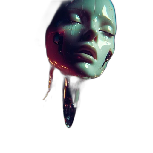 mask, face, creature, robot transparent PNG cut-out