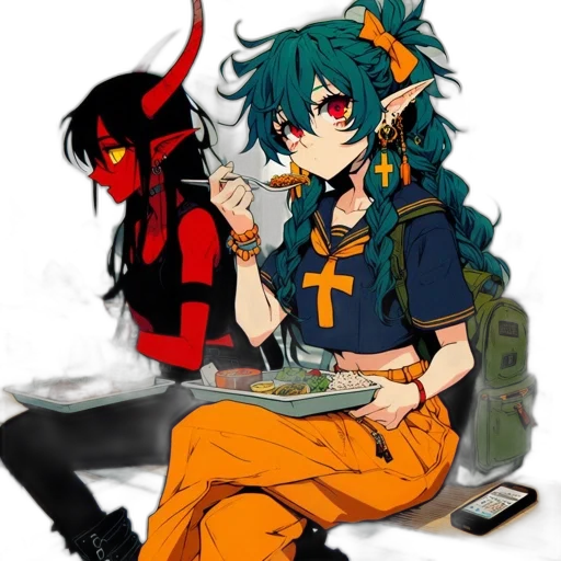 dragon, weapon, mask, staff transparent PNG cut-out