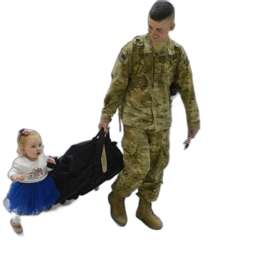 dress, weapon, staff, soldier transparent PNG cut-out